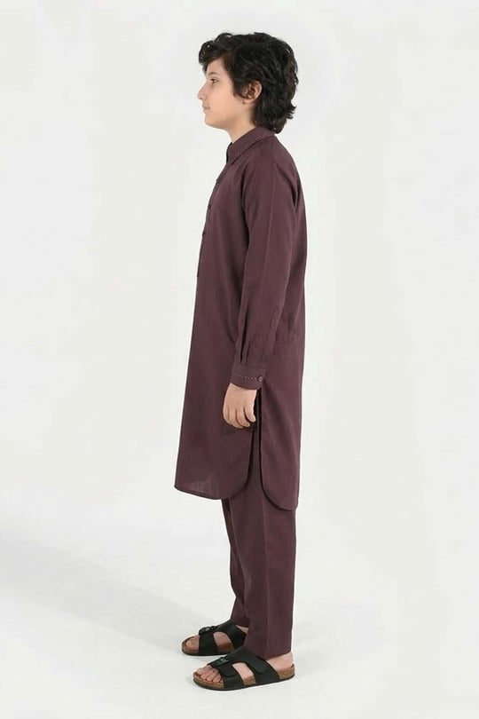 Boys Poly Viscose 2 Piece Suit - Magenta