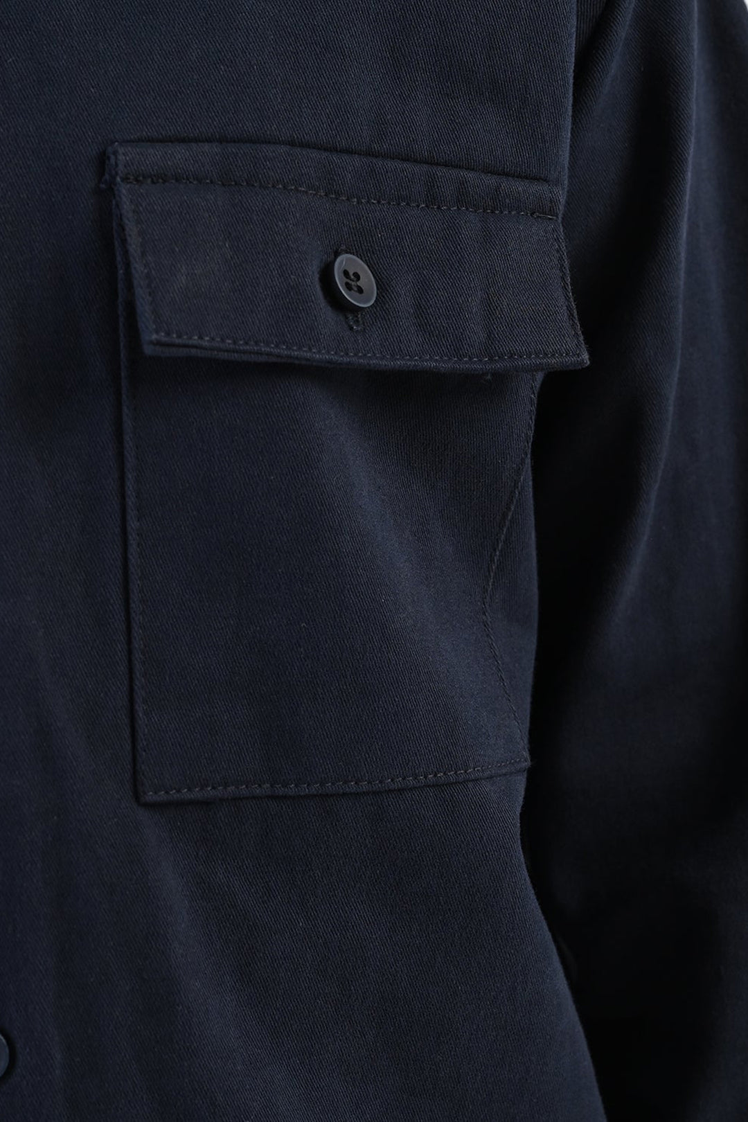 Boys Cotton Twill Woven Suit-Flap-NAVY