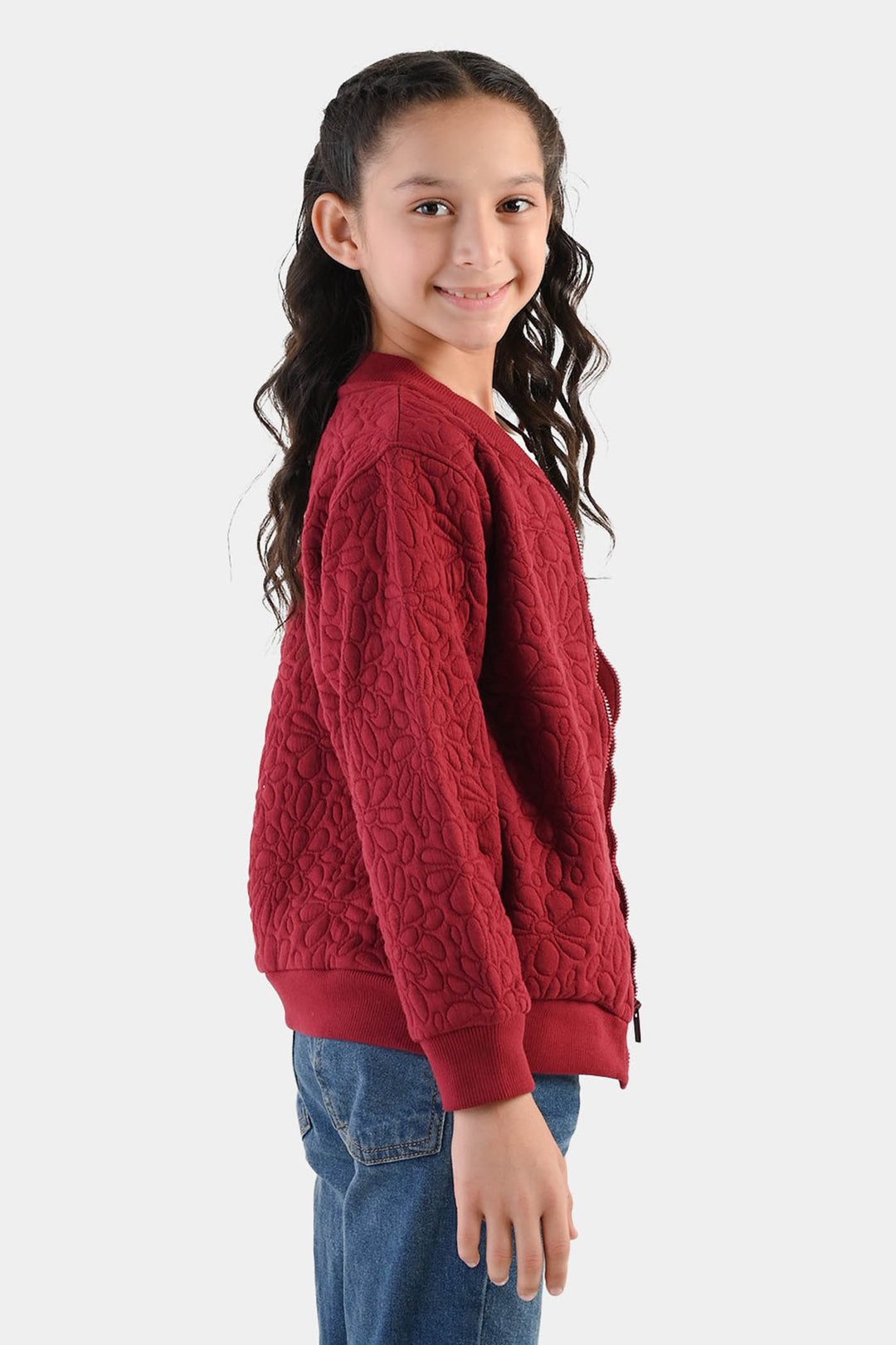 Girls Quilted Jacket Pattern - RED