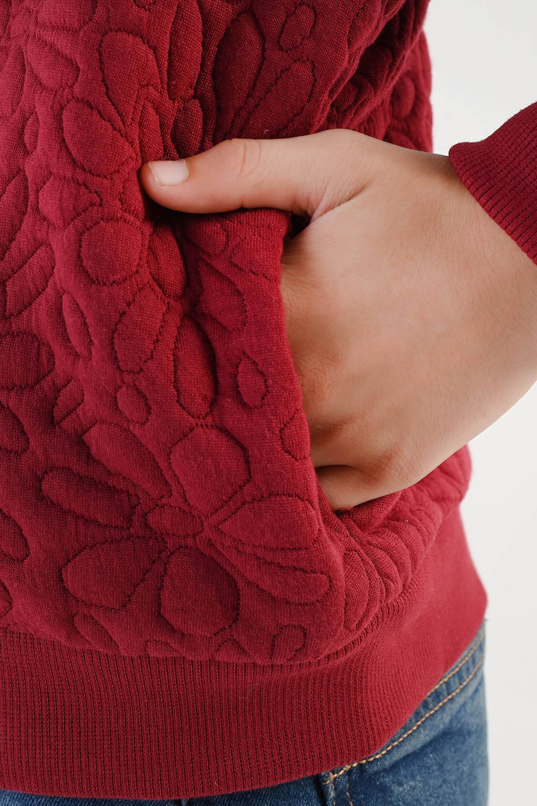 Girls Quilted Jacket Pattern - RED