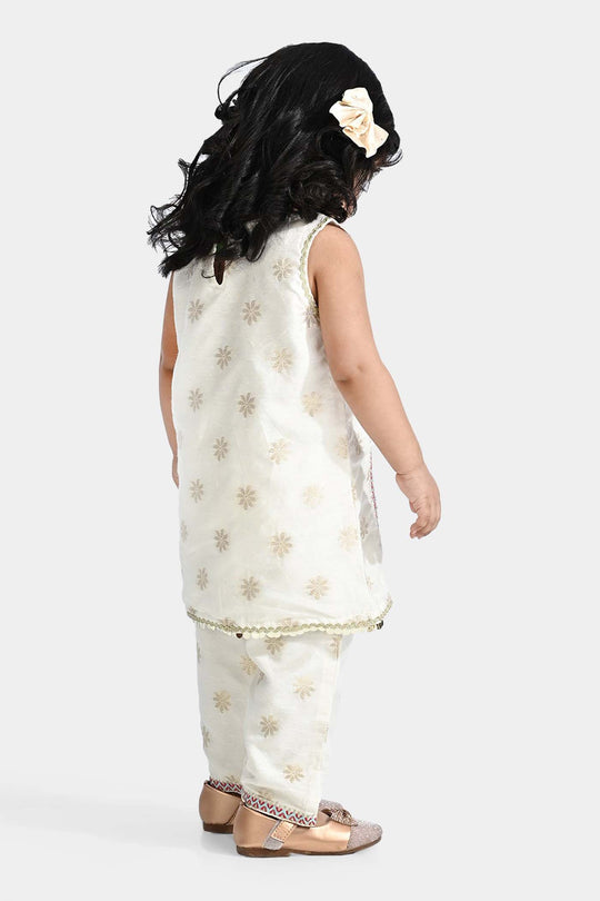 Infant Girls Jacquard 2Pcs Grace-White