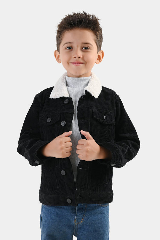 Boys Corduroy Jacket Black