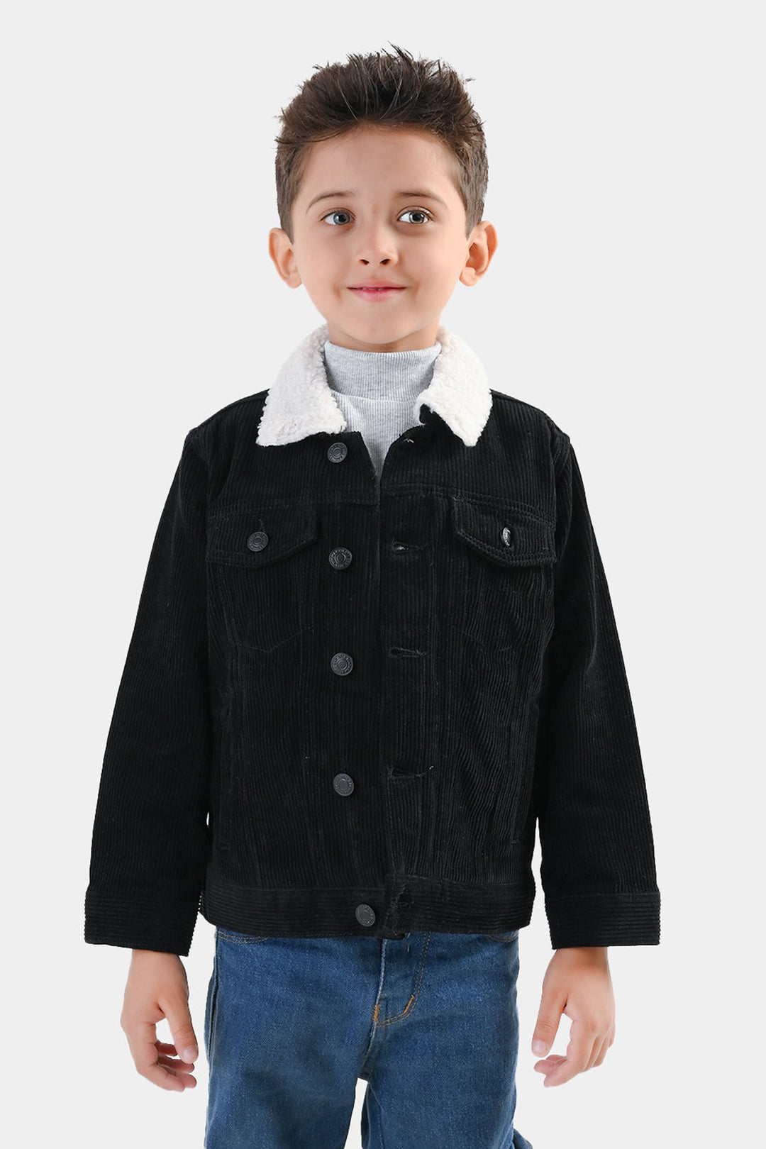 Boys Corduroy Jacket Black