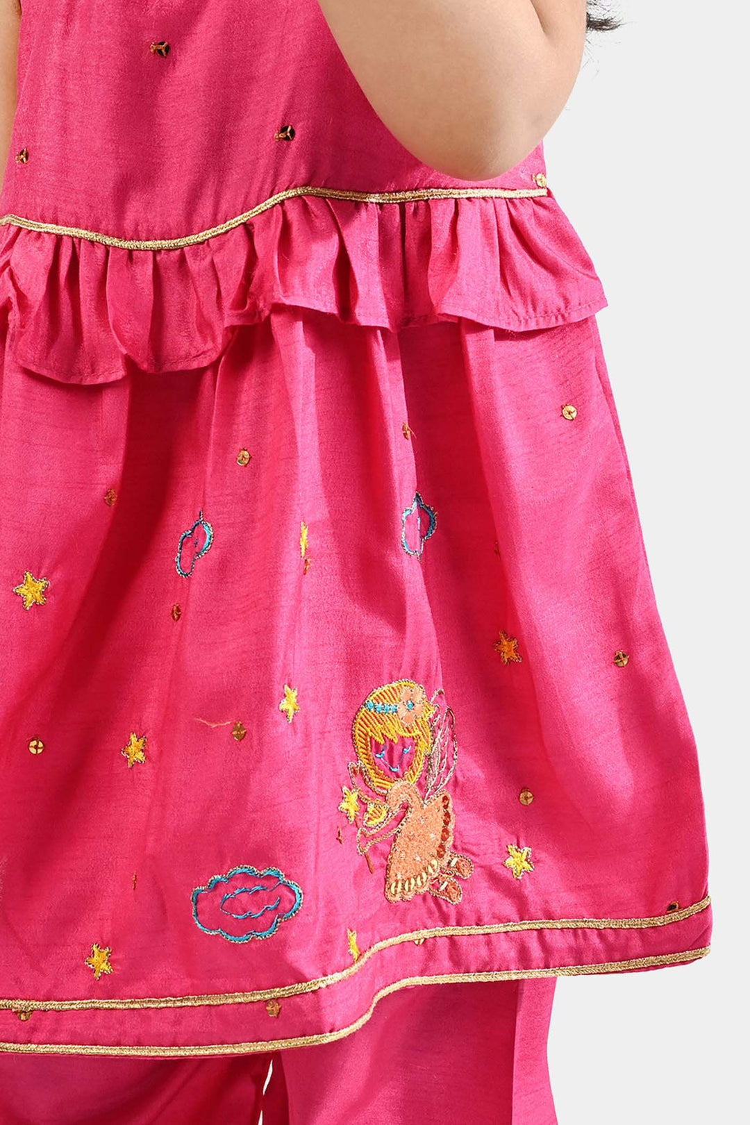 Infant Girls Raw Silk 2Pcs Super Doll