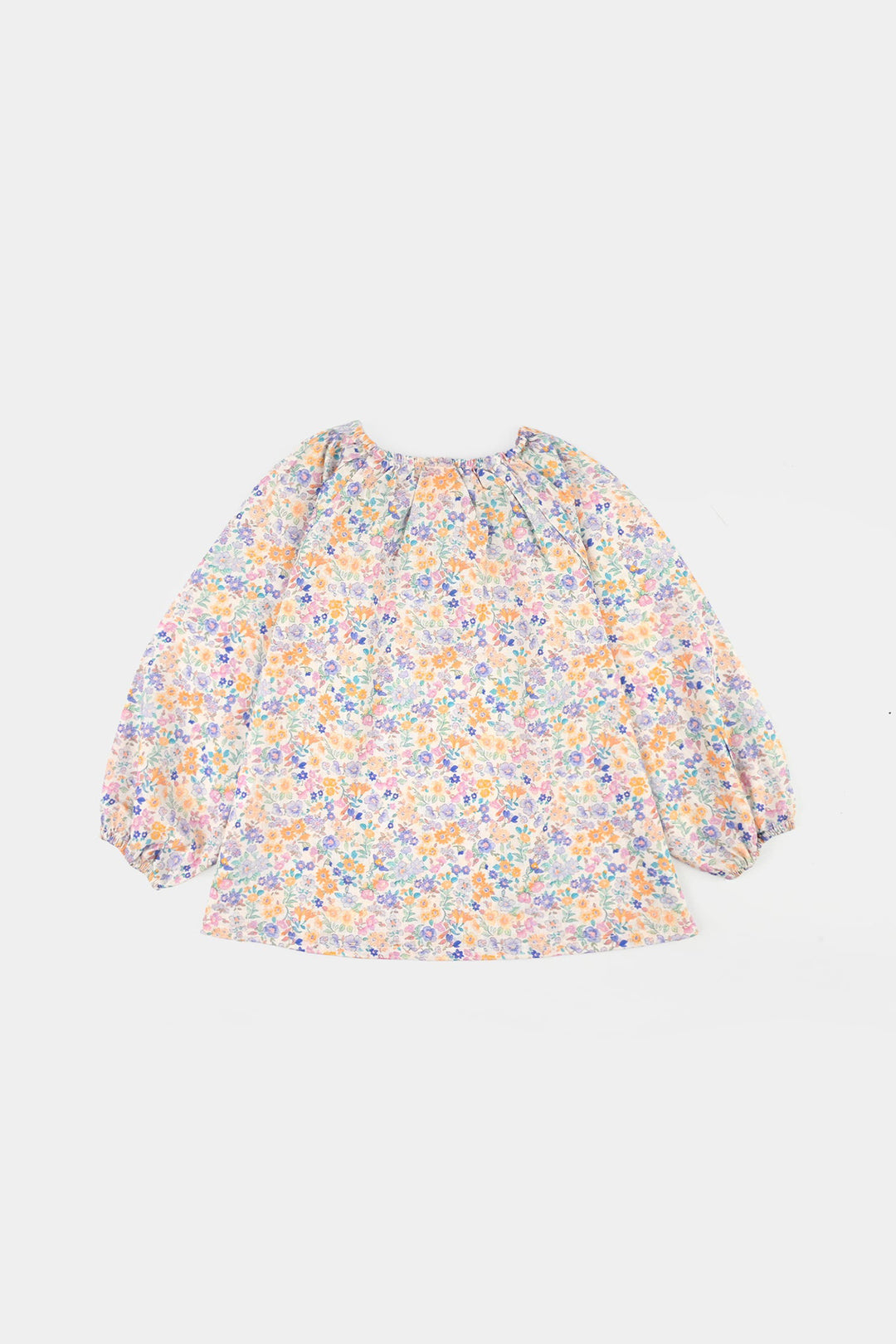 Girls Cotton Casual Top Little Lotus-Multi