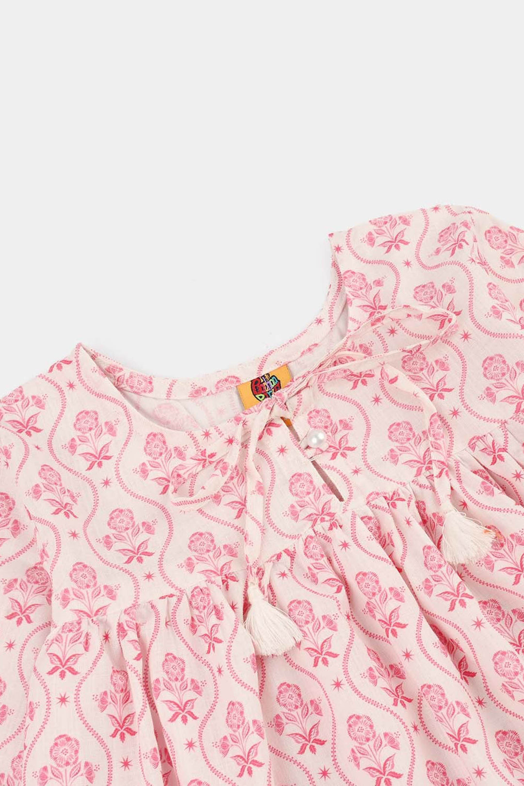 Girls Cotton Co-Ord Set Fishes-Light.Pink