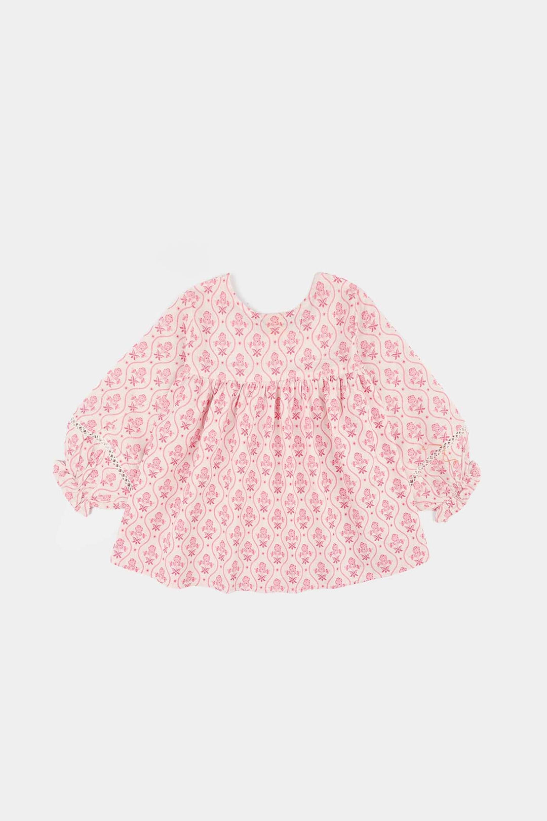 Girls Cotton Co-Ord Set Fishes-Light.Pink