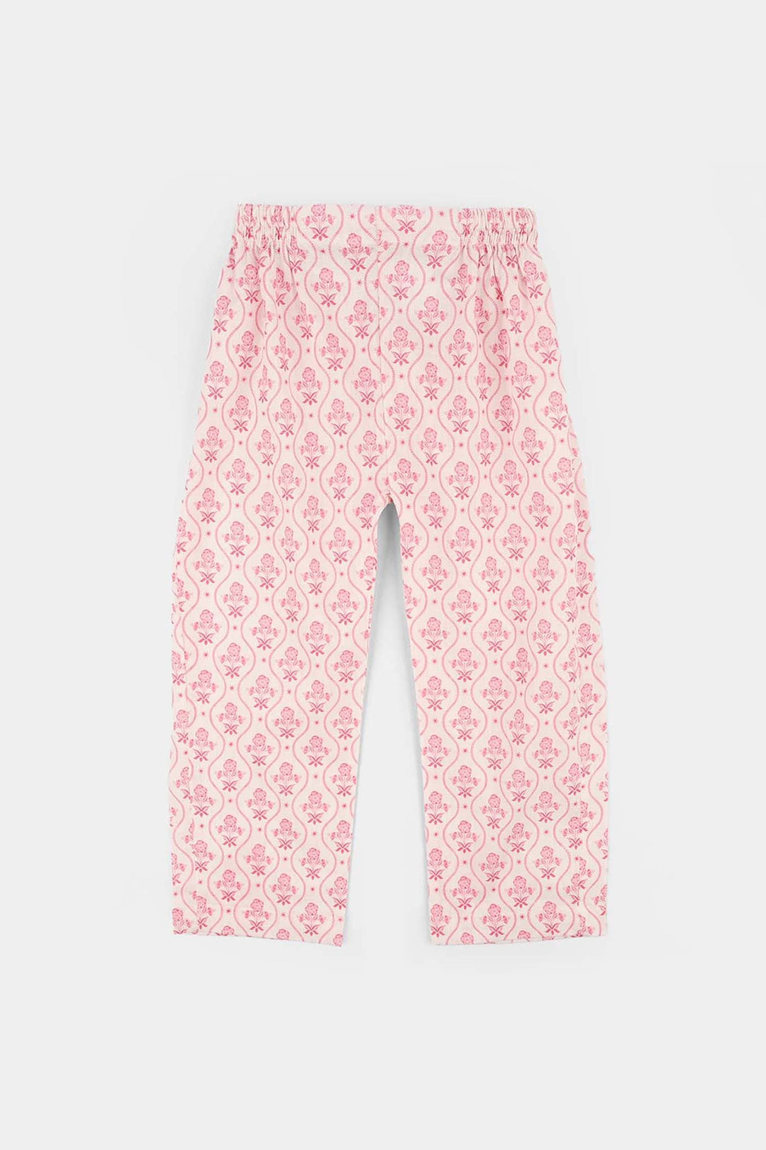 Girls Cotton Co-Ord Set Fishes-Light.Pink