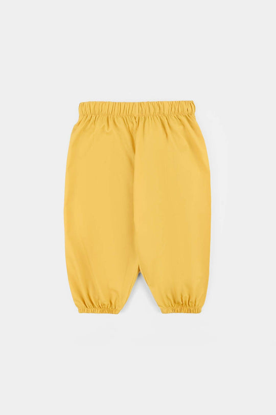 Infant Girls Cotton Poplin EMb 2Pcs Baby-Yellow