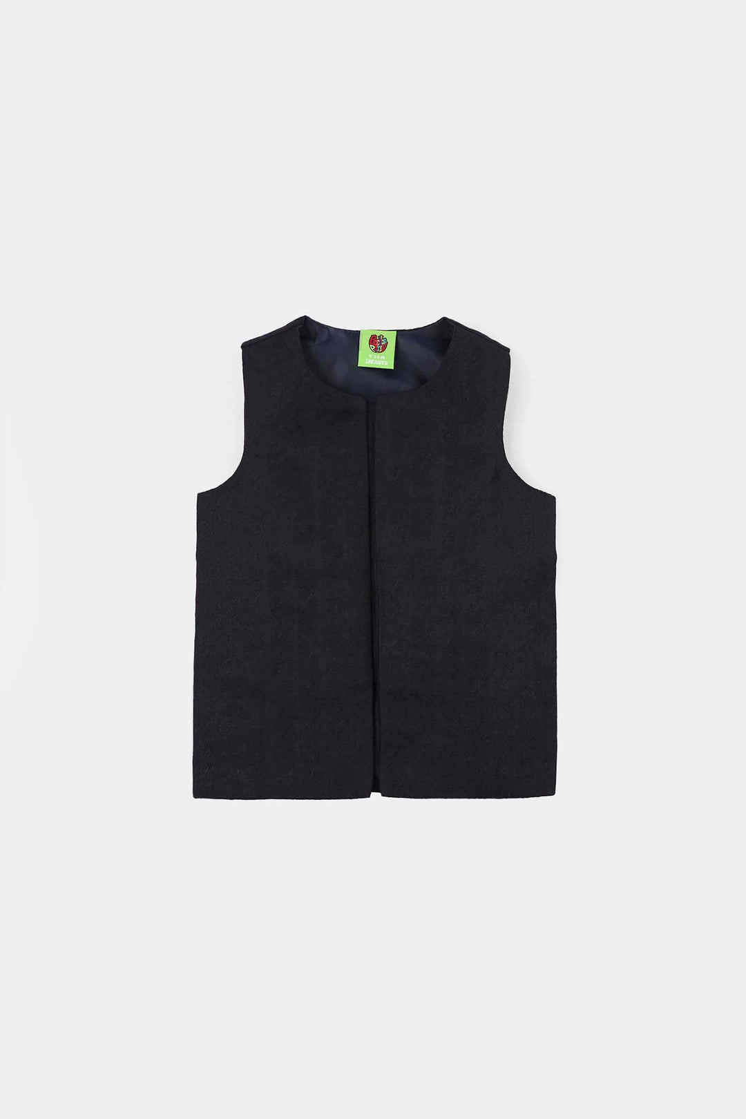 Infant Boys Poly Viscose Waistcoat (Blended)-Blue
