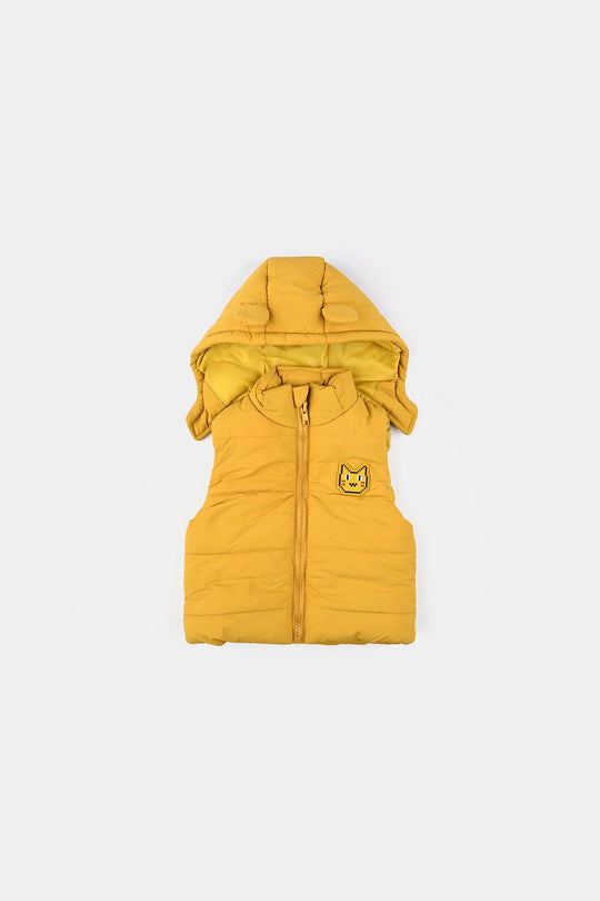 Infant Boys Hooded Jacket S/L Cub Cozy-Yellow