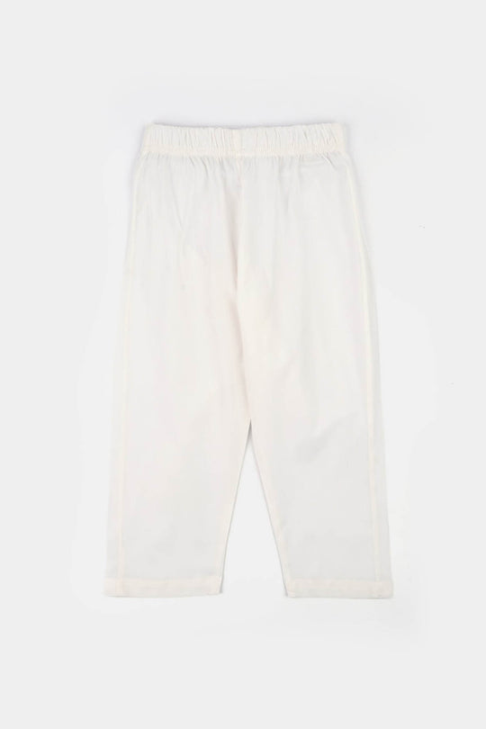 Boys Poly Viscose 2Piece Suit-Bright White