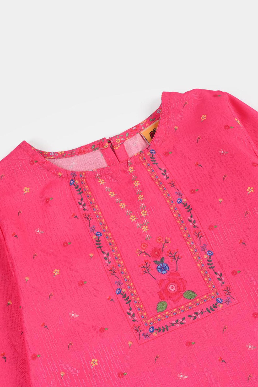 Teens Girls Jacquard Printed 2Pcs (Bloom) - Pink