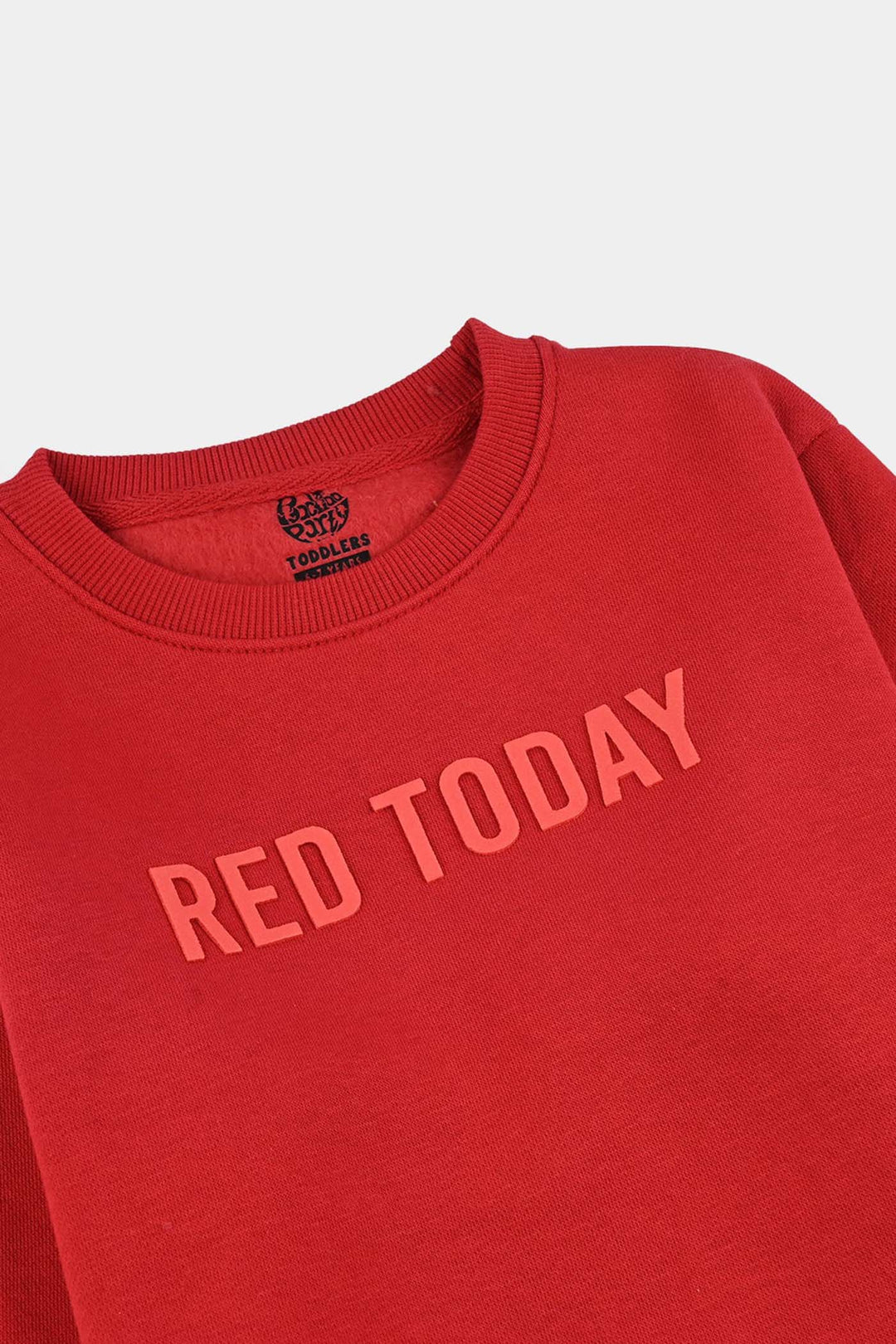 Boys Fleece Sweatshirt Red Today-Salsa