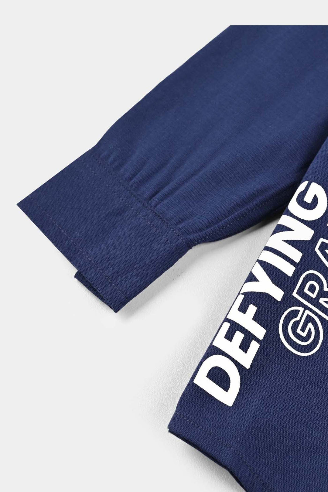 Boys Cotton Shirt (Defying) - NAVY