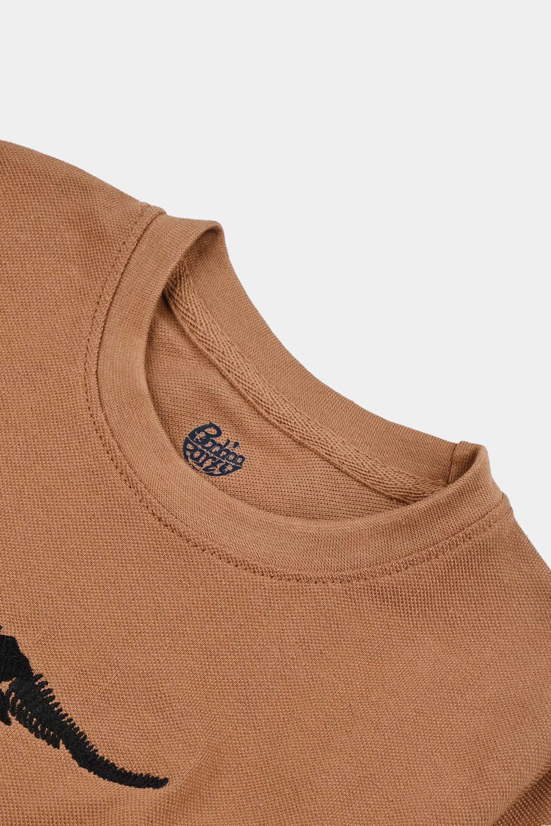 Boys Jumbo Pique T-Shirt F/S Tyrannosaurus - Cashew
