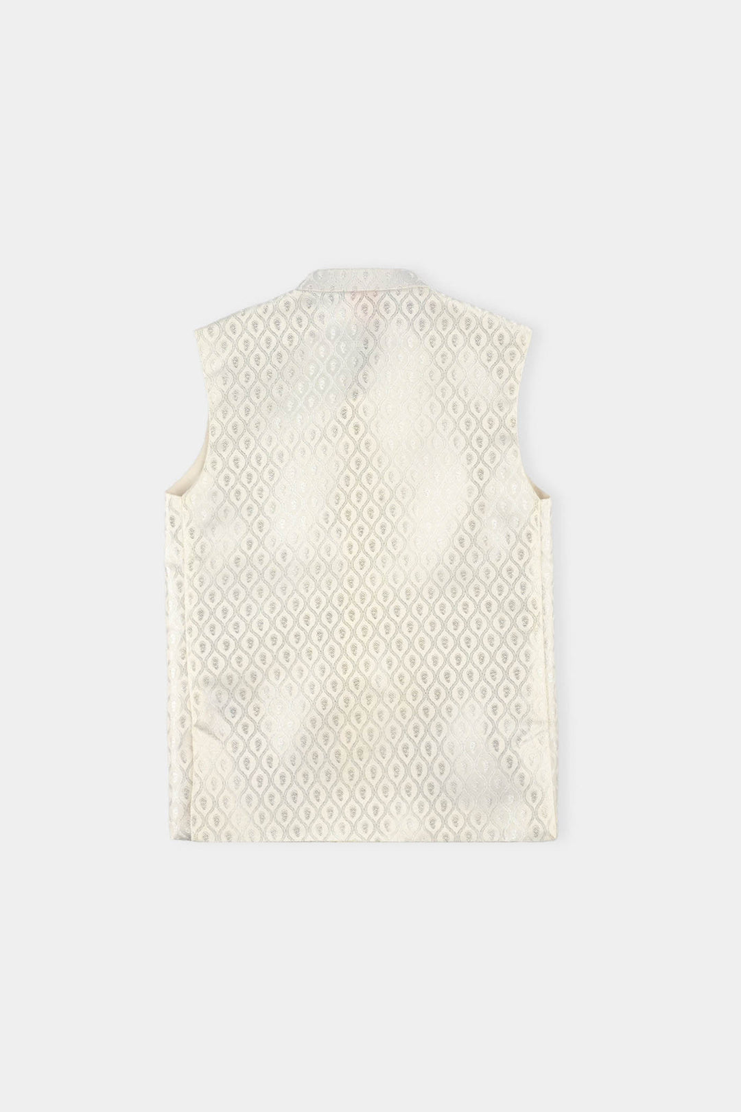 Boys Poly Viscos Waist coat (Blended) - Off White
