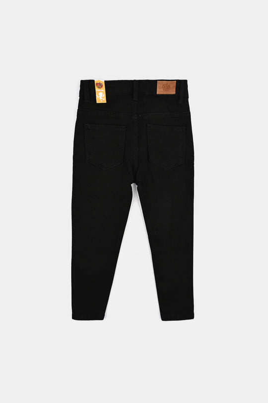 Boys Denim Stretch Pant Basic - BLACK