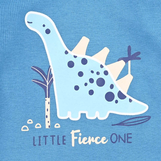 Infant Boys Cotton Interlock Romper F/S LITTLE FIERCE ONE