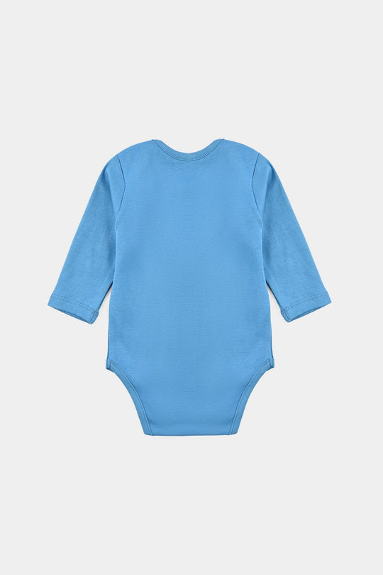 Infant Boys Cotton Interlock Romper F/S LITTLE FIERCE ONE