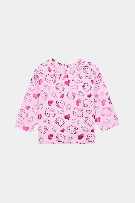 Infant Girls Lycra Jersey T-Shirt F/S - Pink