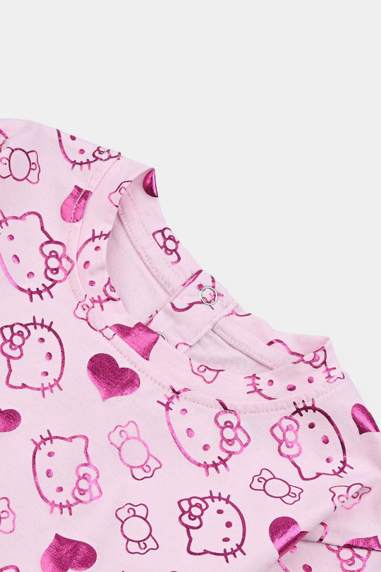 Infant Girls Lycra Jersey T-Shirt F/S - Pink