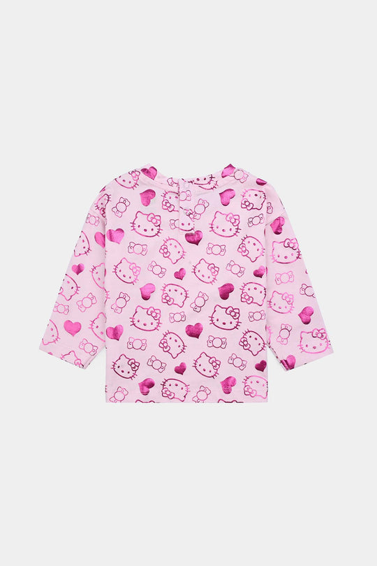 Infant Girls Lycra Jersey T-Shirt F/S - Pink