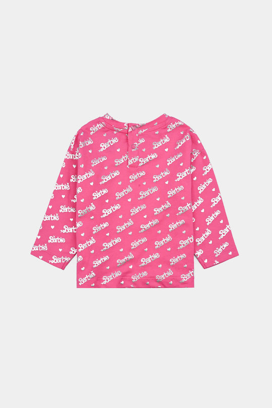 Infant Girls Lycra Jersey T-Shirt F/S - Pink