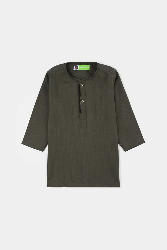 Infant Boys Poly Viscose 2Piece Suit (Dusty Olive)-GREEN