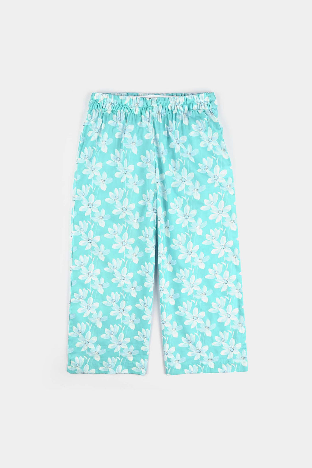 Girls Cotton Co-Ord Set Sky-Multi