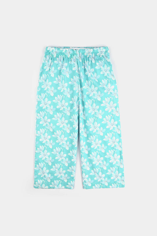 Girls Cotton Co-Ord Set Sky-Multi