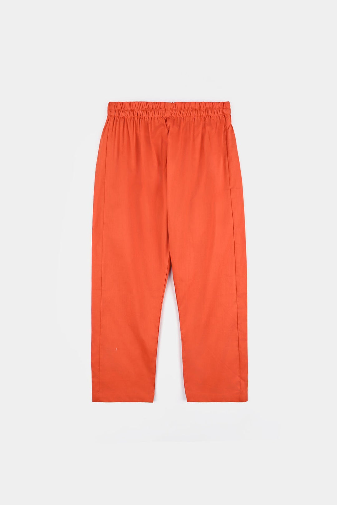 Boys Cotton Poplin Kurta Pajama Suit (Tone On Tone)-Citrus