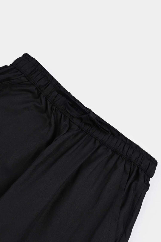 Boys Poly Viscose PKT Pajama-BLACK