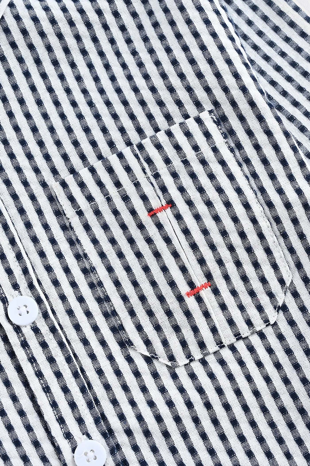Boys Yarn Dyed Shirt- White Check