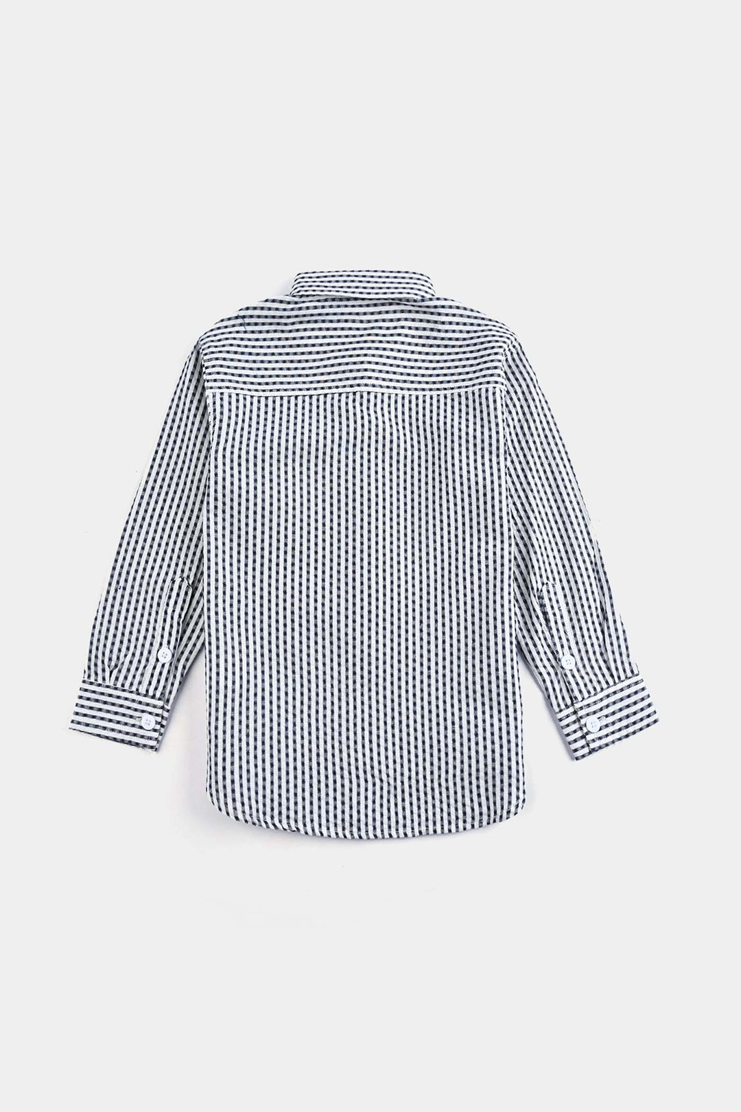 Boys Yarn Dyed Shirt- White Check