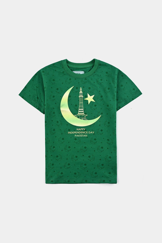 Boys Poly Cotton Jersey T-Shirt H/S SITARO SE AAGE-Joly Green