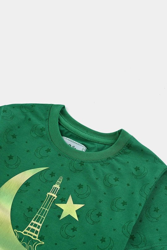 Boys Poly Cotton Jersey T-Shirt H/S SITARO SE AAGE-Joly Green
