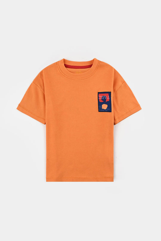 Boys Rib T-Shirt HS Travel & Have Fun - B.Marigold