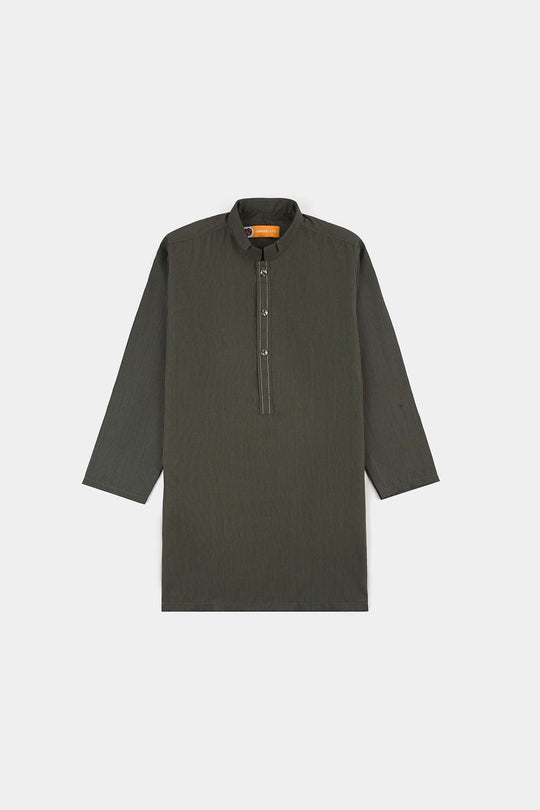 Boys Poly Viscose 2Piece Suit (Dusty Olive)