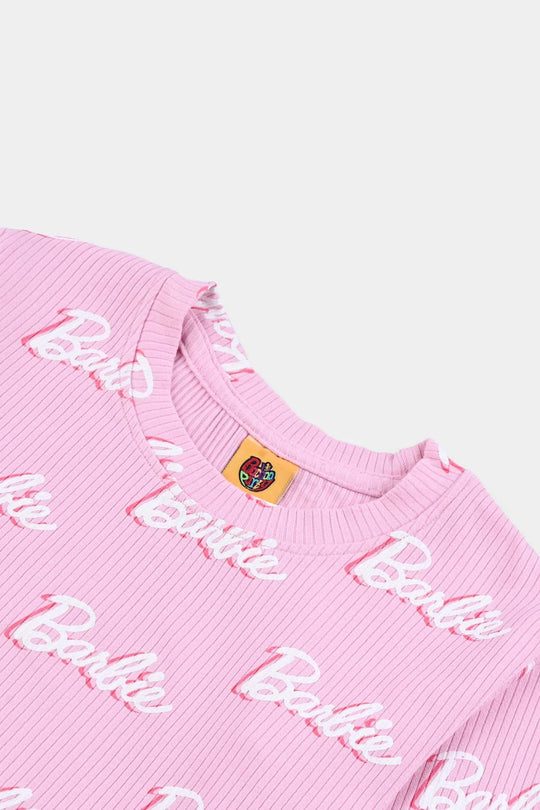 Girls Lycra Jersey T-Shirt F/S - Pink