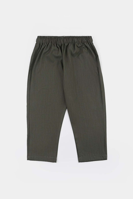 Boys Poly Viscose 2Piece Suit (Dusty Olive)