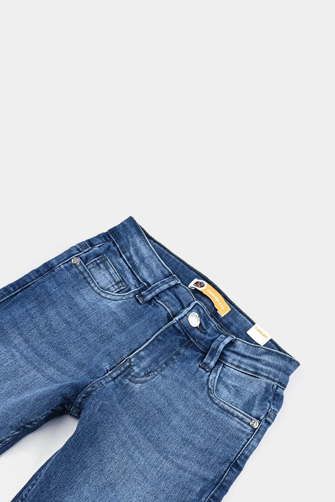 Boys Denim Stretch Pant Basic - Mid Blue