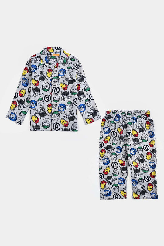 Boys Viscose Woven Nightwear- Multi