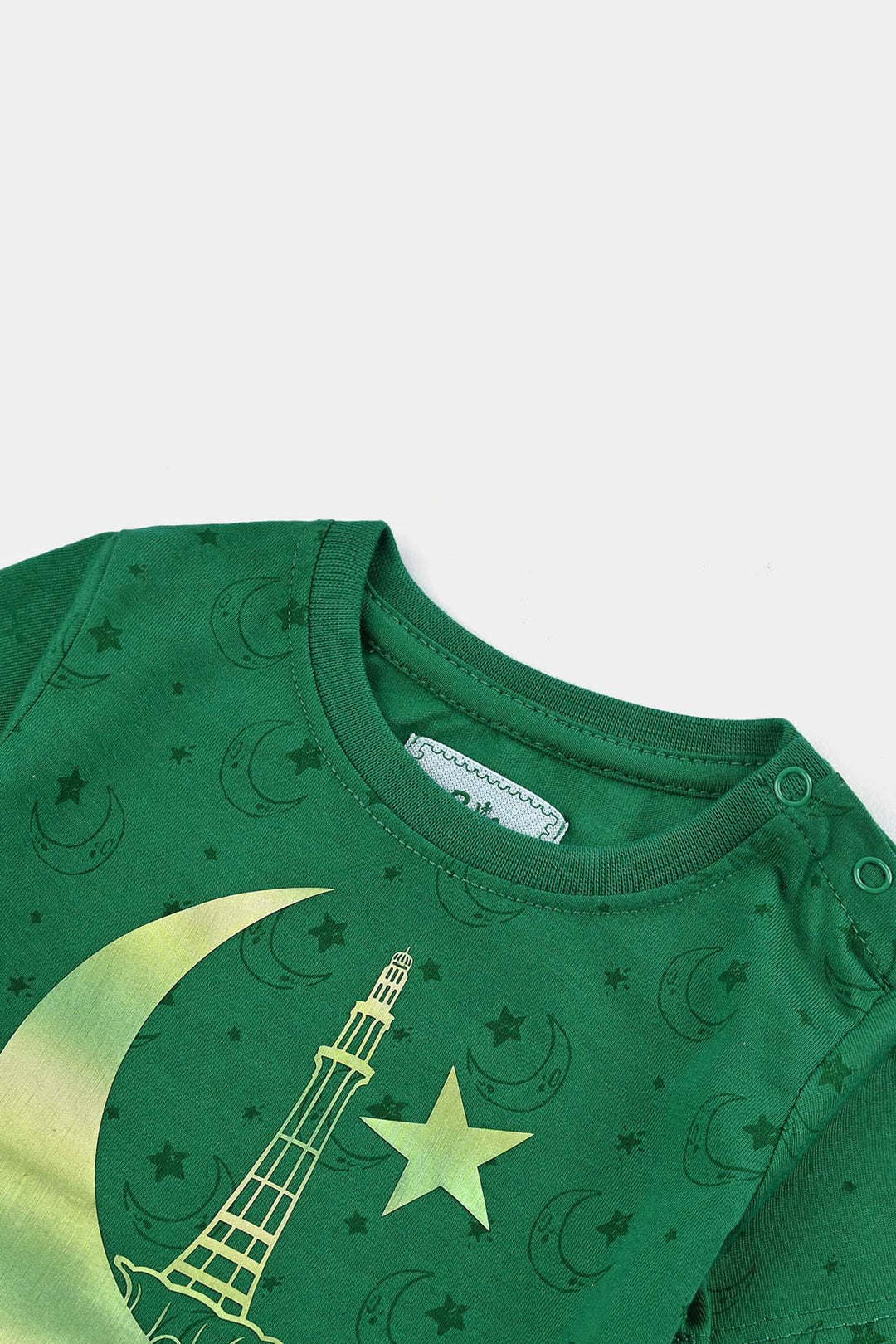 Infant Boys Poly Cotton Jersey T-Shirt SITARO SE AAGE-Joly Green