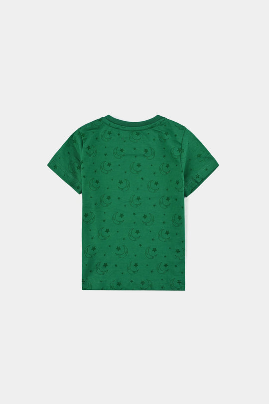 Infant Boys Poly Cotton Jersey T-Shirt SITARO SE AAGE-Joly Green