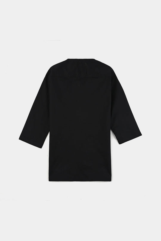 Infant Boys Cotton Poplin Shalwar Suit (Funk Dots)-BLACK