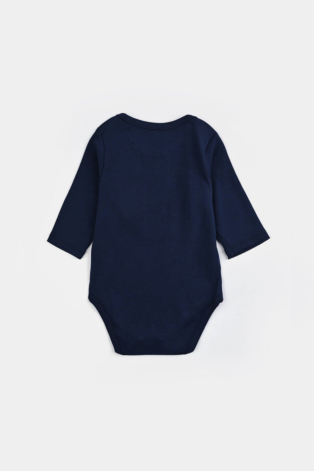 Infant Unisex Cotton Interlock Romper F/S DADA & DADI - NAVY
