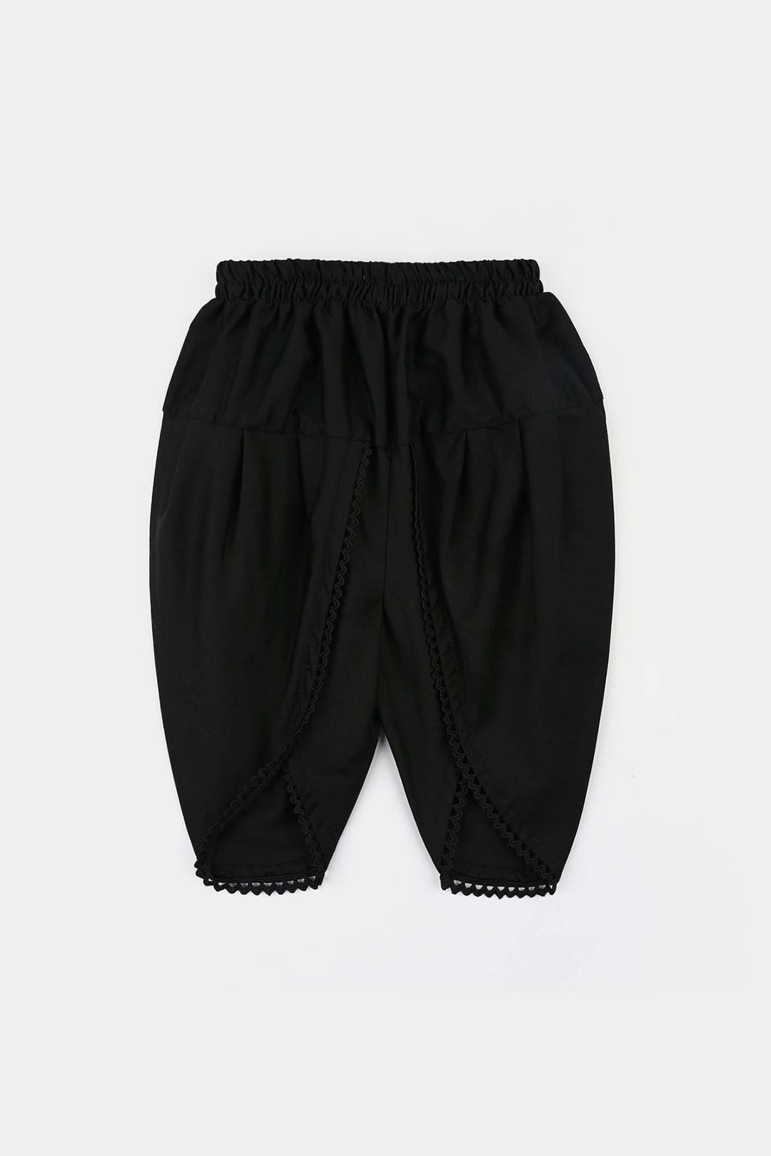 Infant Girls Cotton Tulip Shalwar -BLACK