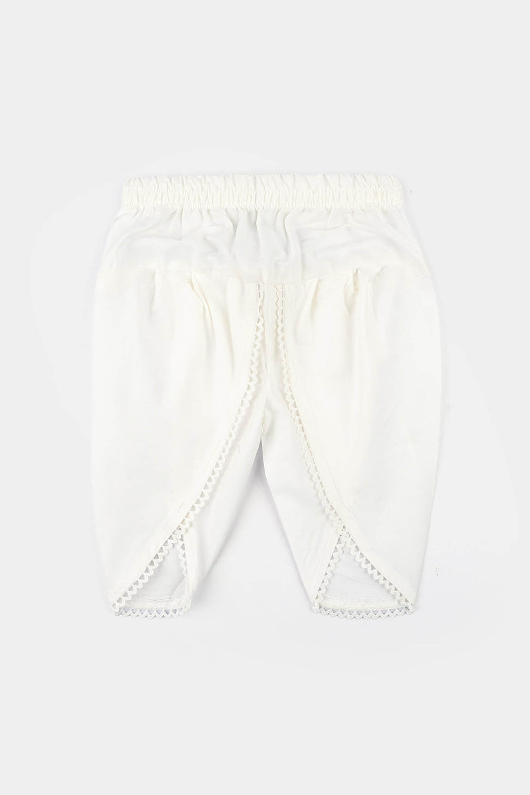 Infant Girls Cotton Tulip Shalwar-White