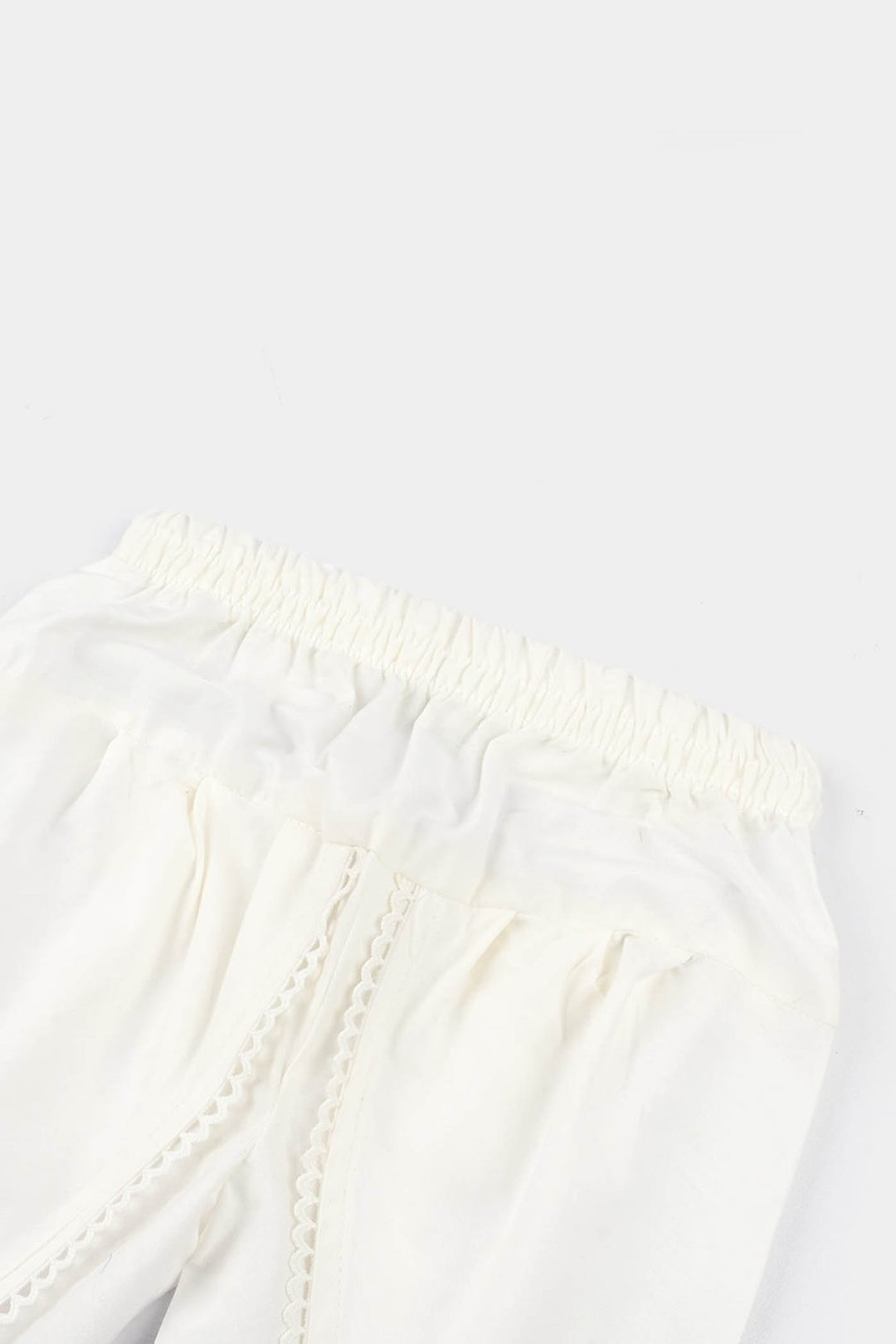 Infant Girls Cotton Tulip Shalwar-White